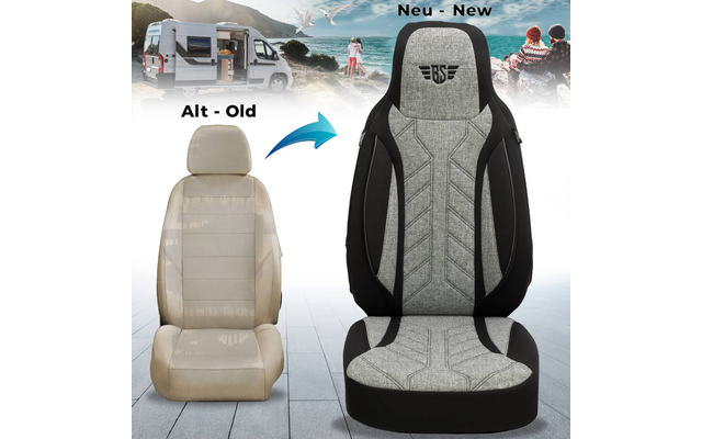 Bremer-Sitzbezüge Wohnmobil Schonbezüge 2 Stück für Ducato / Jumper / Boxer
