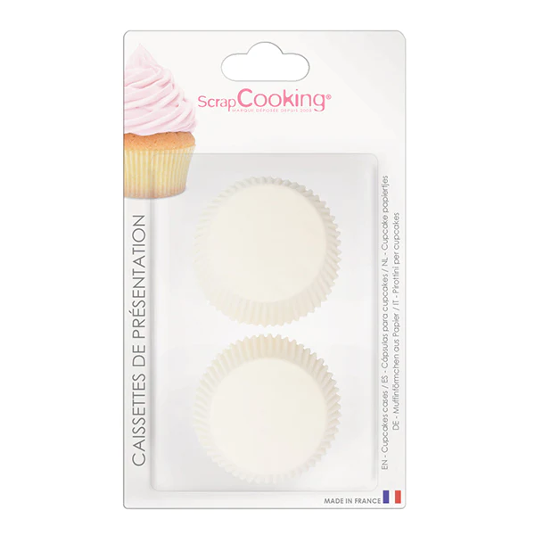 Caissettes blanches 36 pièces Scrapcooking