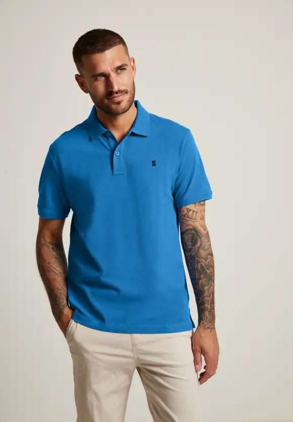 Piquée Poloshirt - sonic blue
