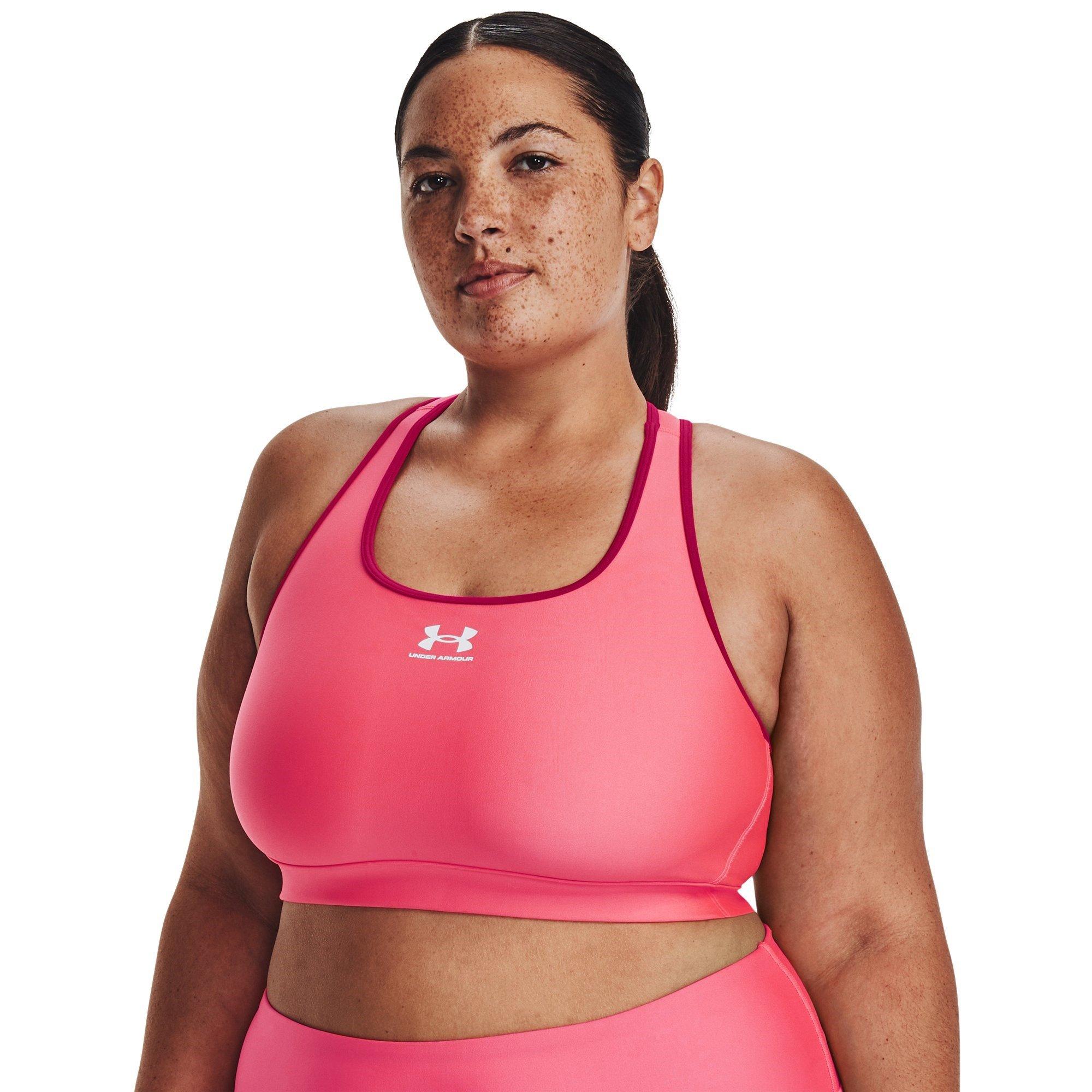 Under Armour UA HeatGear Armour Mid Padless Sports Bra Womens