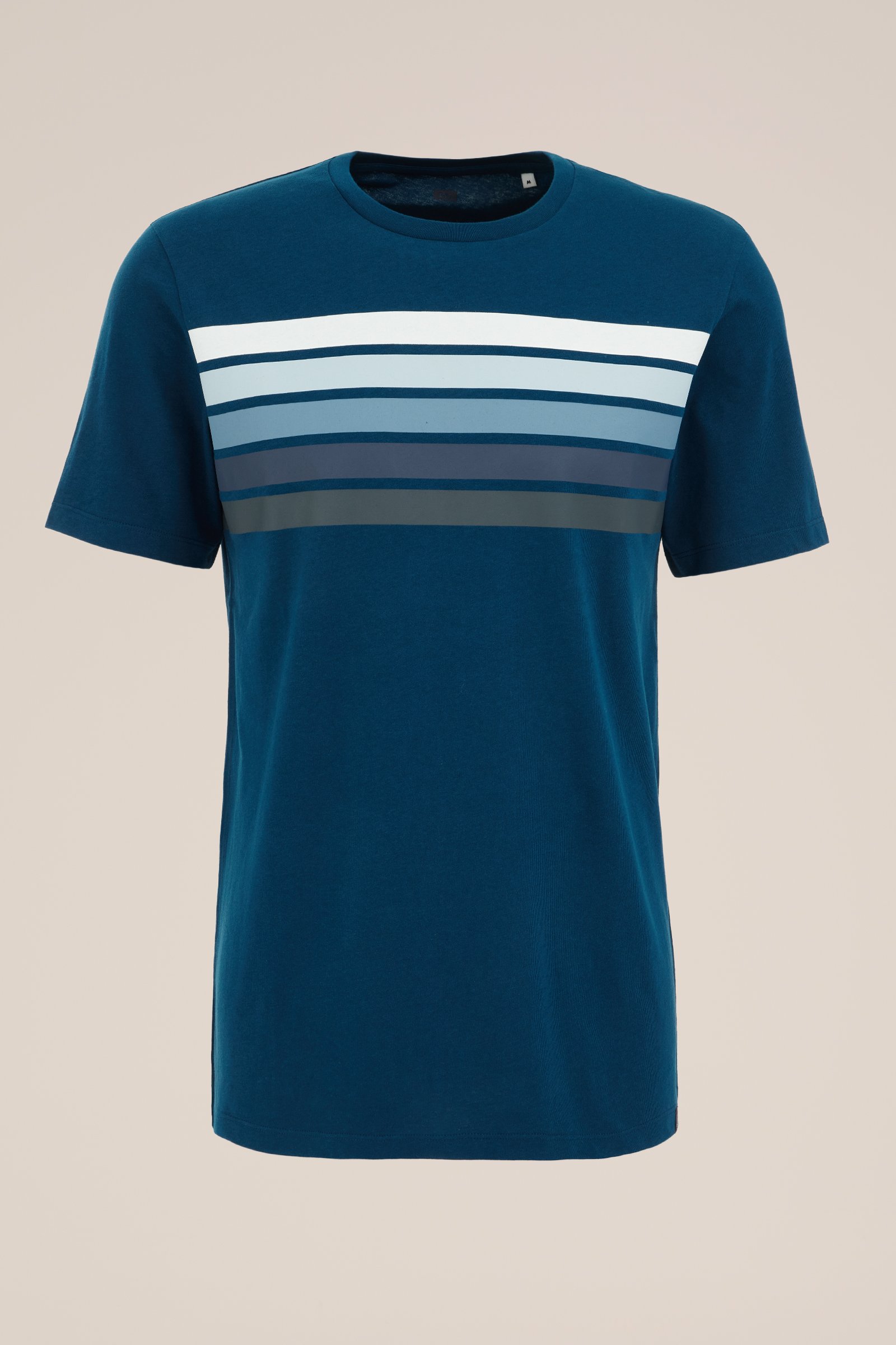 T-shirt met opdruk WE Fashion Petrol