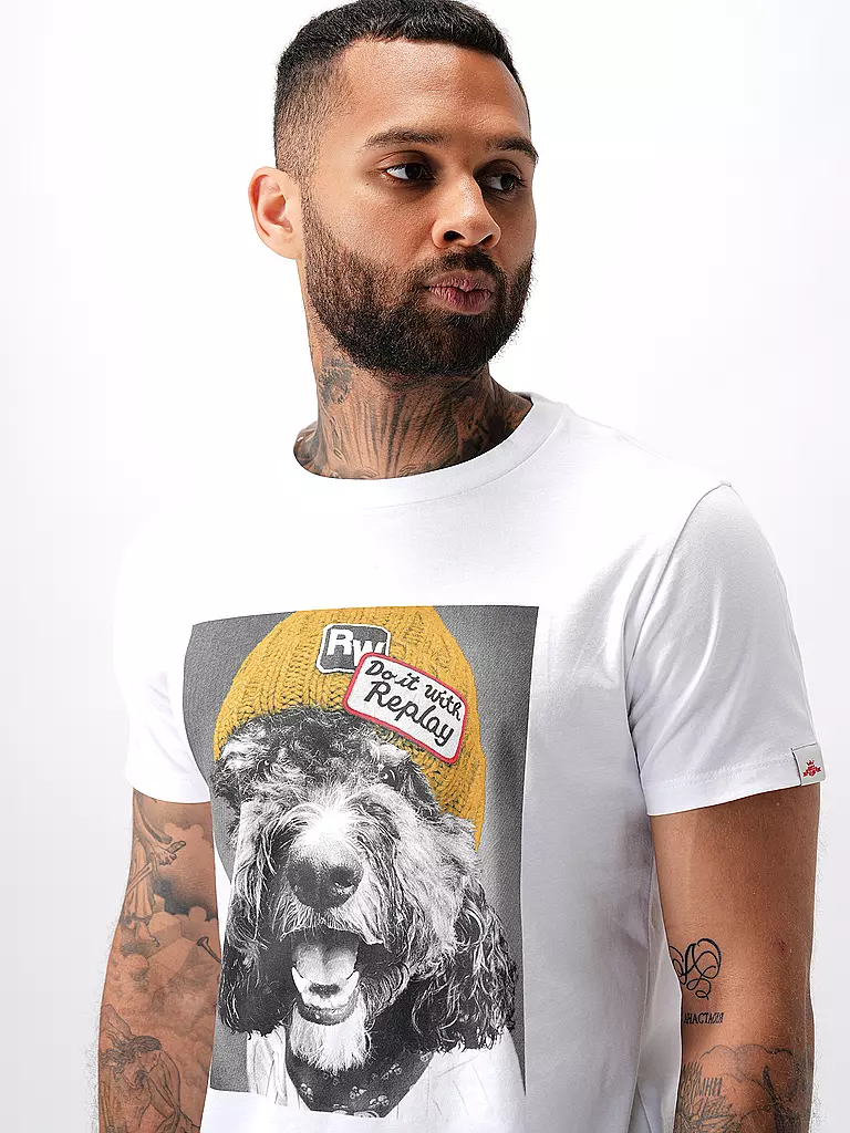 REPLAY T-Shirt weiss