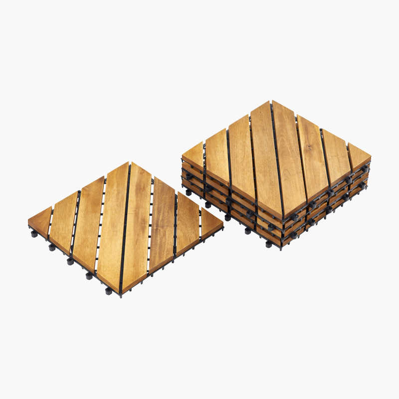 Trehelle, diagonal, 5 stk.