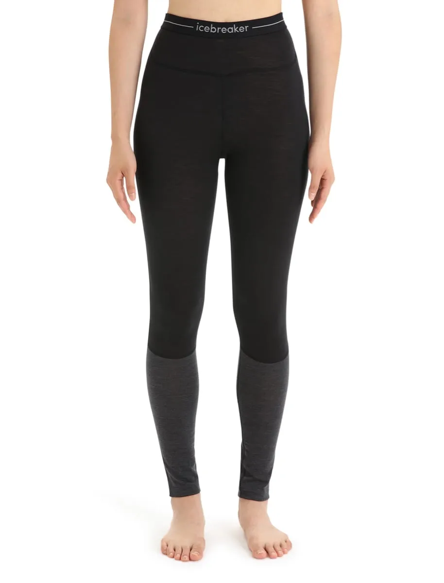 Icebreaker Women's 125 Zoneknit™ Leggings Black/Jet Heather/Cb
