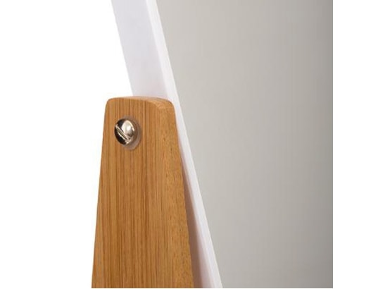 ATMOSPHERA - Paris Prix - Miroir à Poser natureo Naturel & Blanc