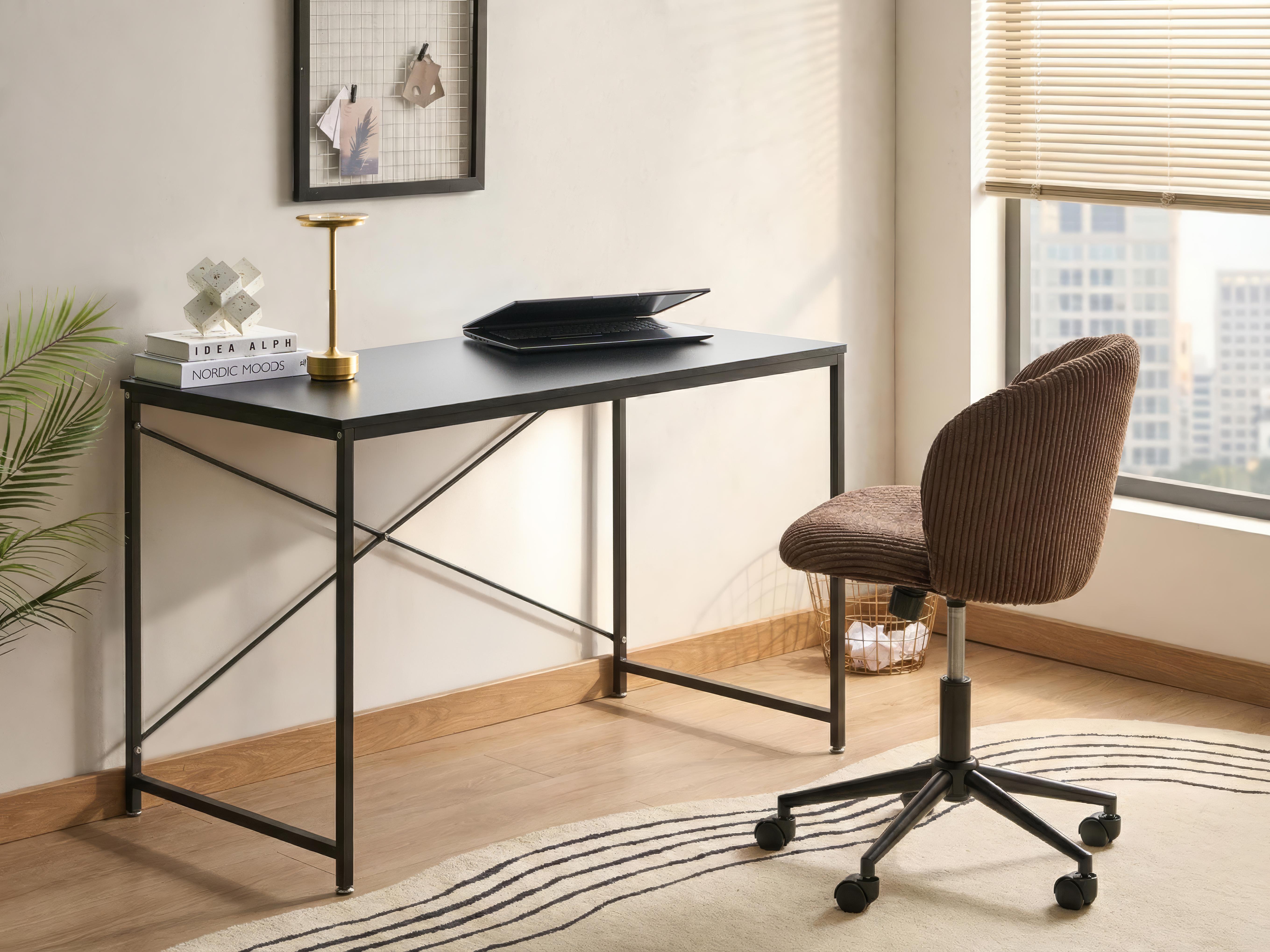 Bureau ANDASTE Zwart 120 cm 60 cm