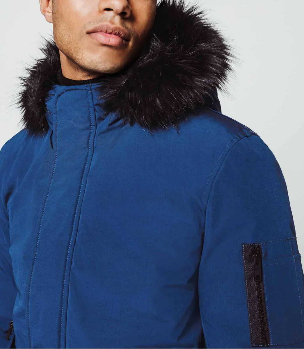 Blouson bleu multipoche 