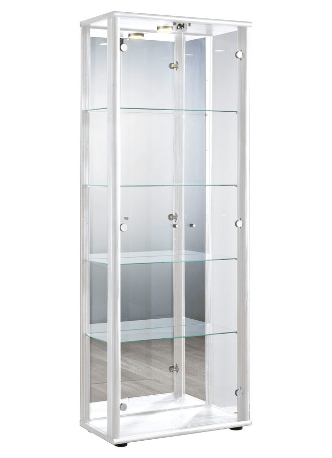 Vitrine, 2-türig, mit LED-Beleuchtung