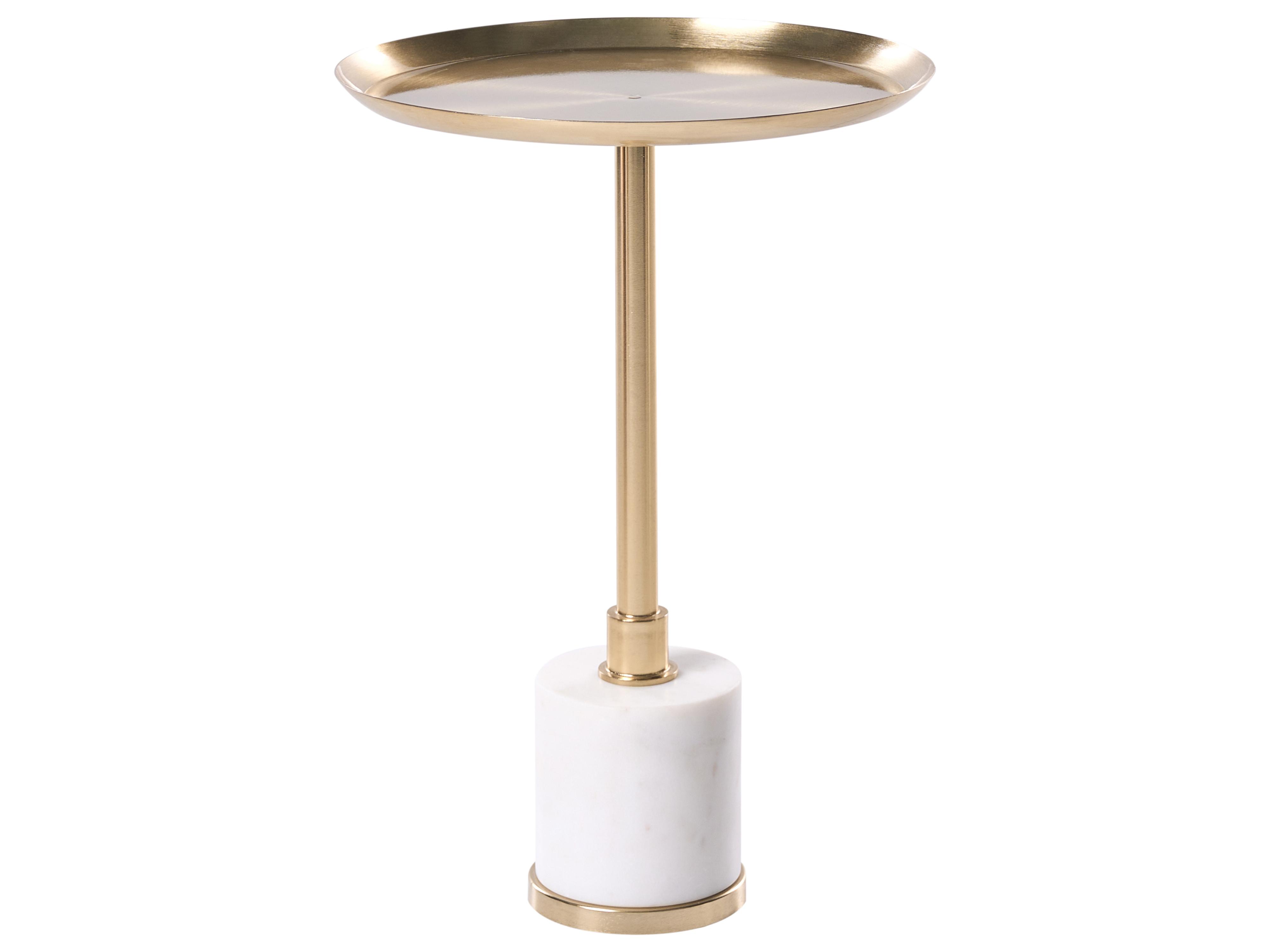 Bijzettafel CAMELO Metaal Wit marmer