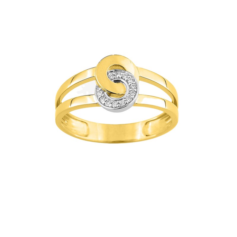 Bague femme - Oxyde de zirconium - Or 18 Carats