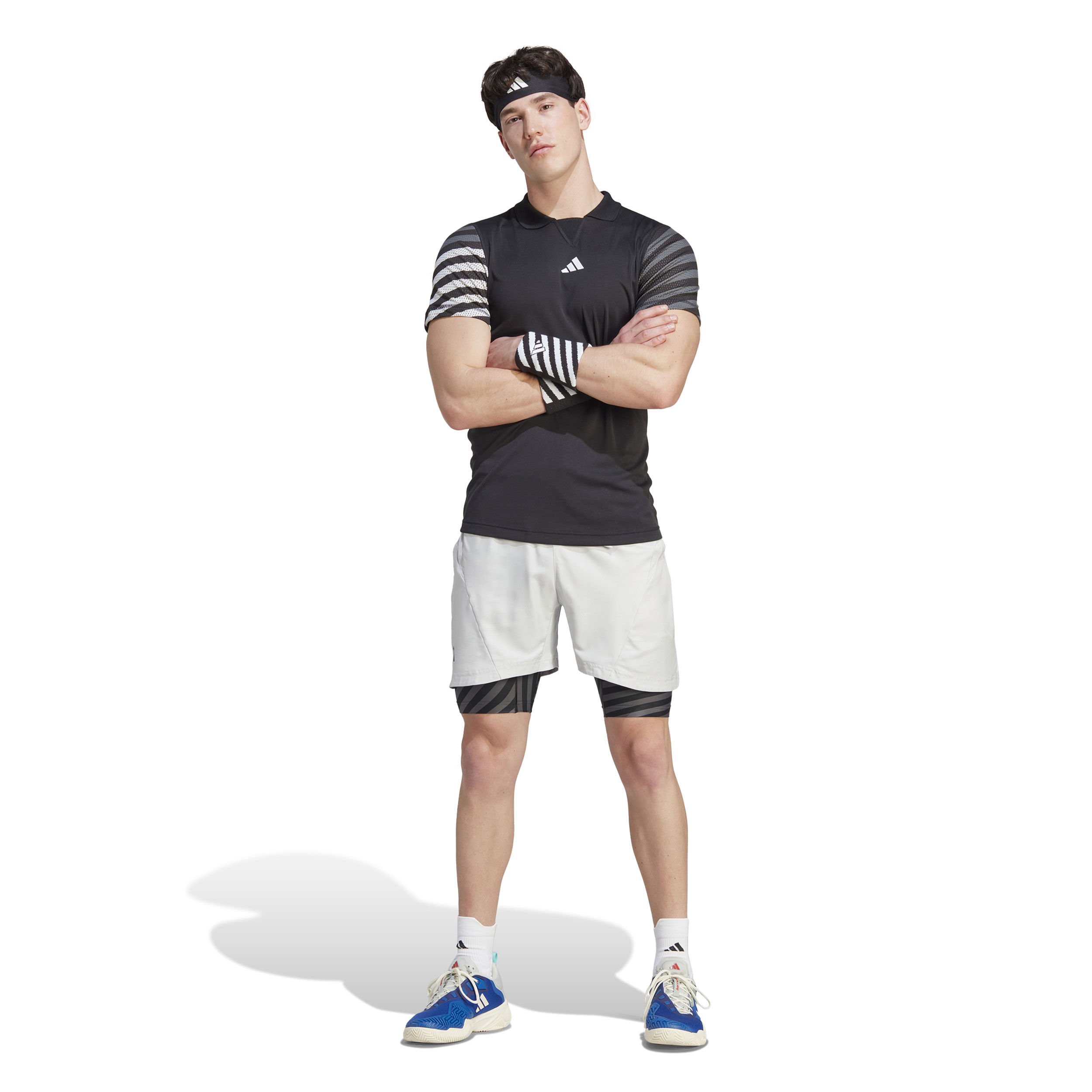 adidas FLFT Pro Polo Hommes - Noir , Multicouleur