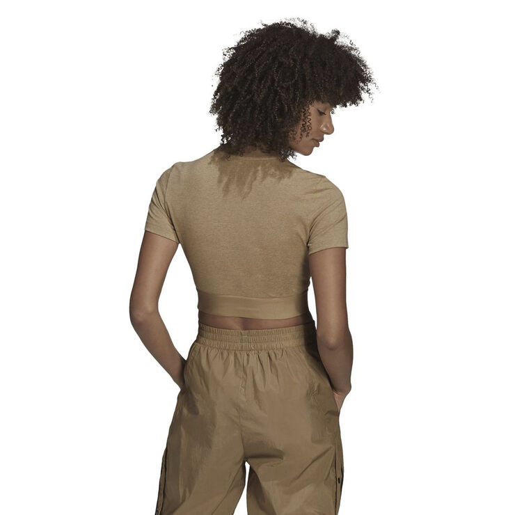 adidas CROPPED TEE Brown