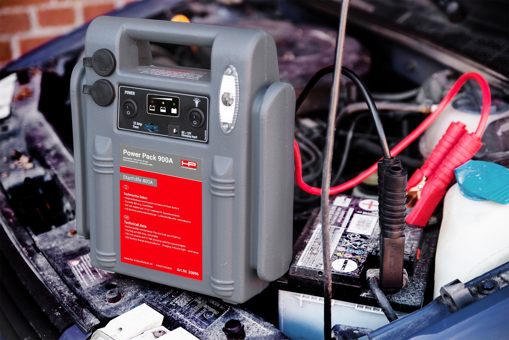HP Autozubehör Power Pack 900A 17Ah 12V
