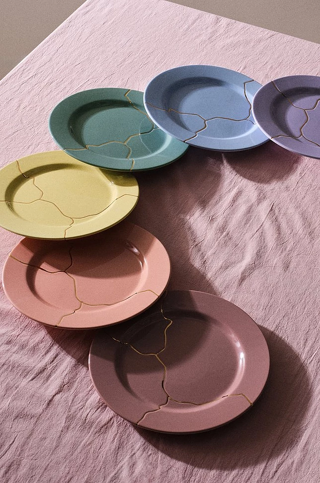 THE SHATTERED PLATES tallerken i 6-pack ø 27 cm