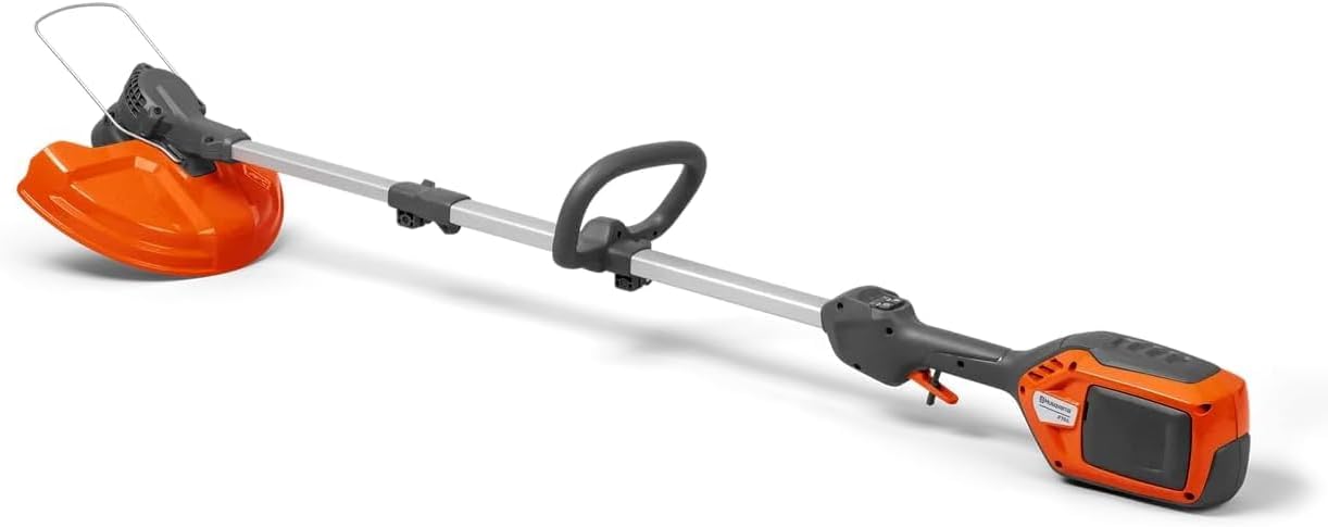 Husqvarna 215iL Akku-Rasentrimmer - Kabelloser Trimmer mit 36V bürstenlosem Motor, 31 cm Schnittbreite, Teleskopschaft, Tap 'n Go Trimmerkopf (ohne Akku & Ladegerät)