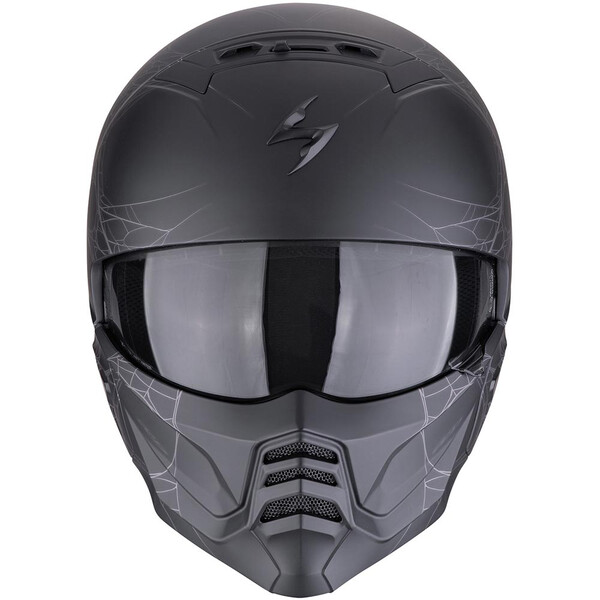 Scorpion - Casque Exo-Combat II Spiderweb Noir Mat / Argent