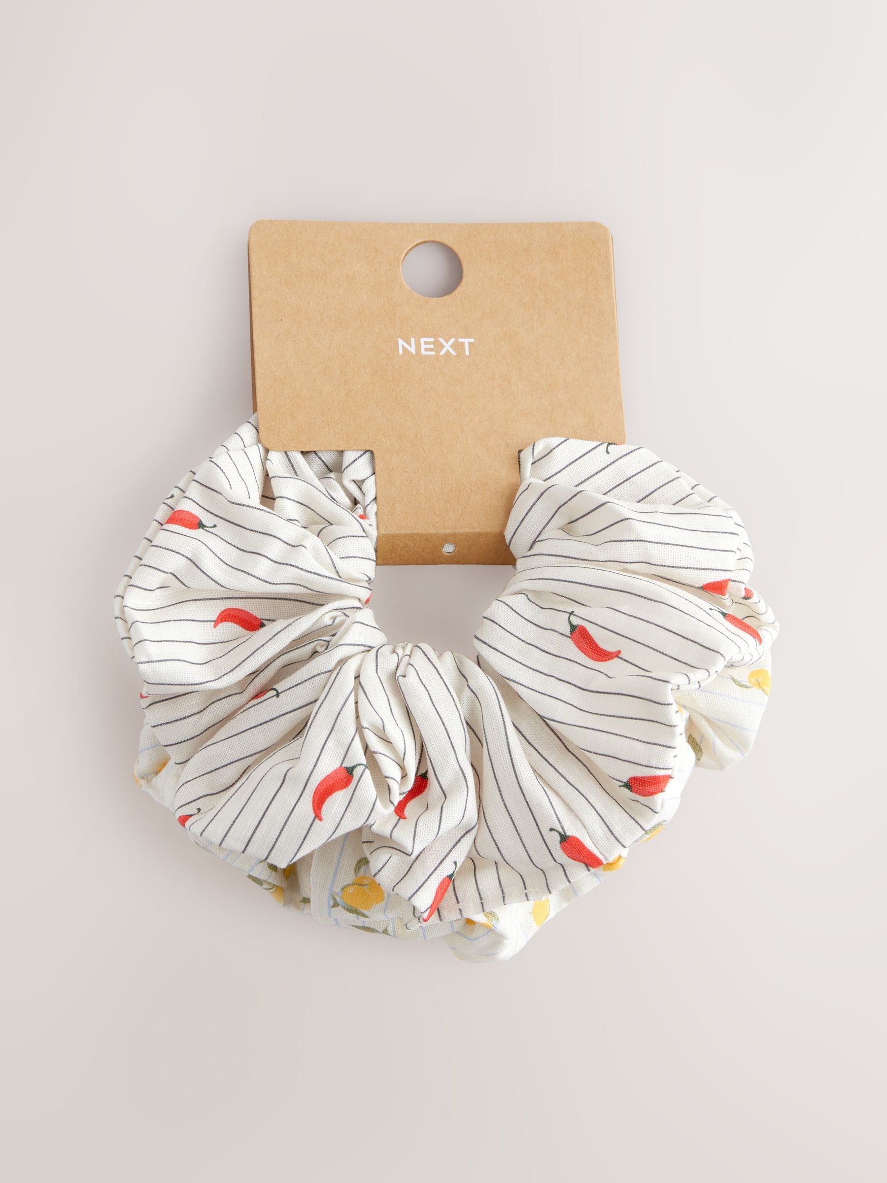 Chilli print - Verpakking van 2 haarscrunchies