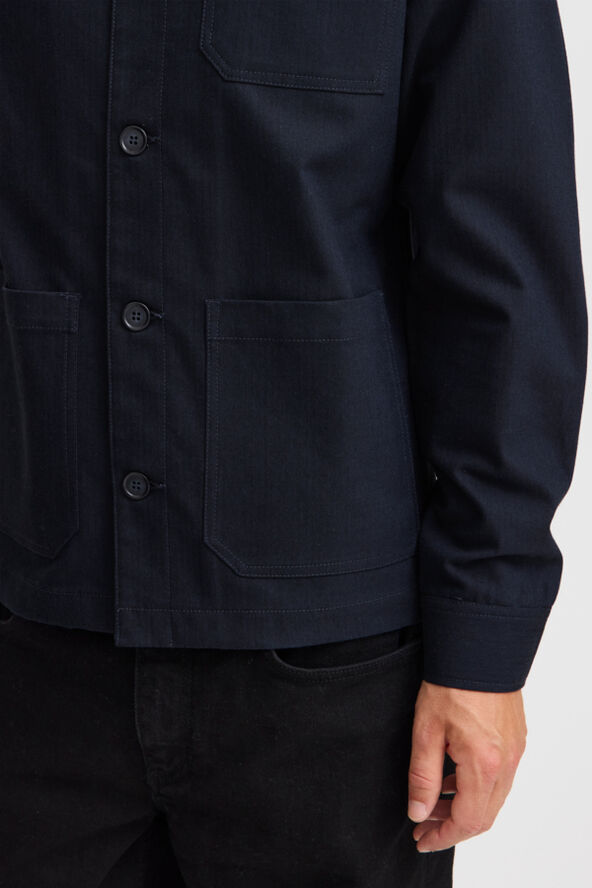 Casual Friday CFJAMIE 0154 herringbone shacket Dark navy