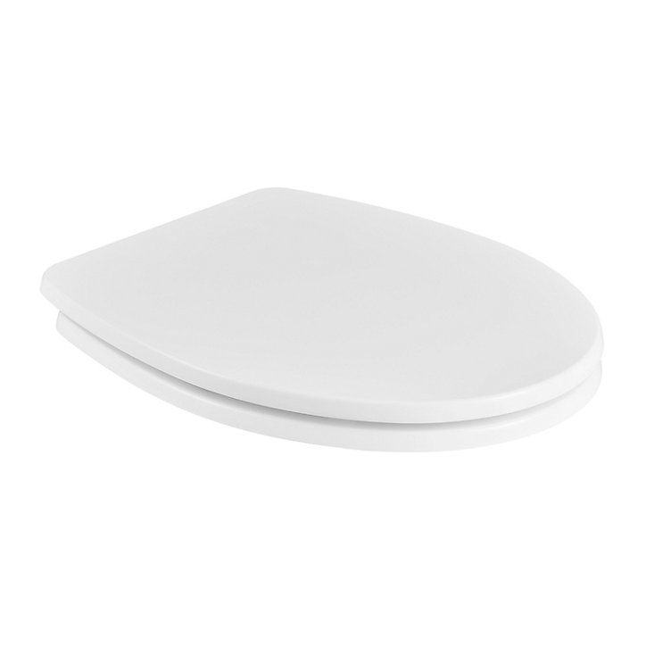 Abattant WC GoodHome Morava coloris blanc en MDF avec frein de chute
