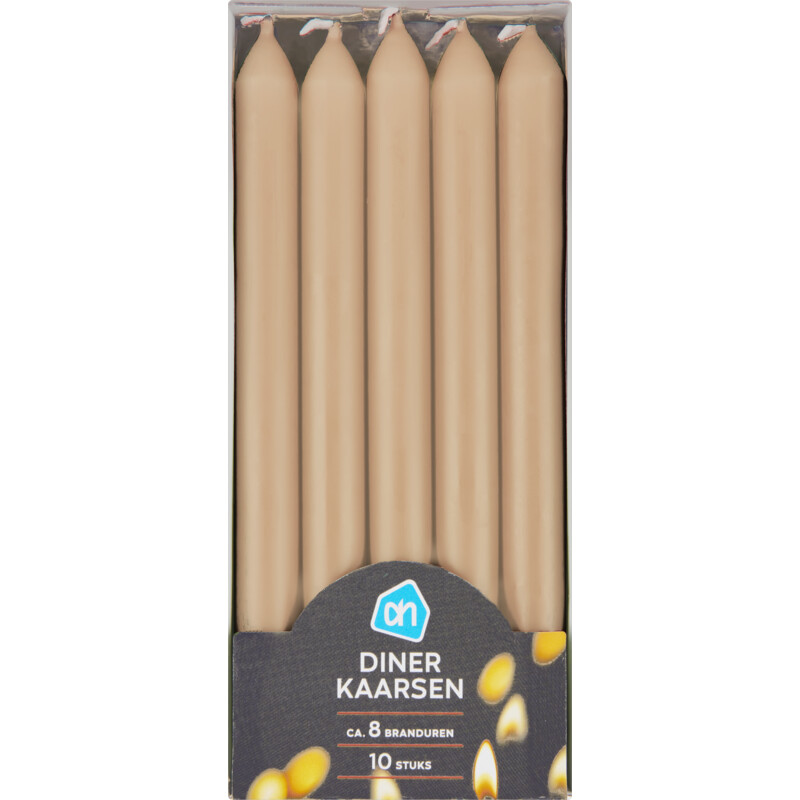 AH Dinerkaarsen beige 8 uur