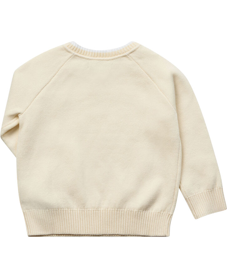 CK Kids Newborn FLUFFY MONOGRAM LOGO SWEATER Yab