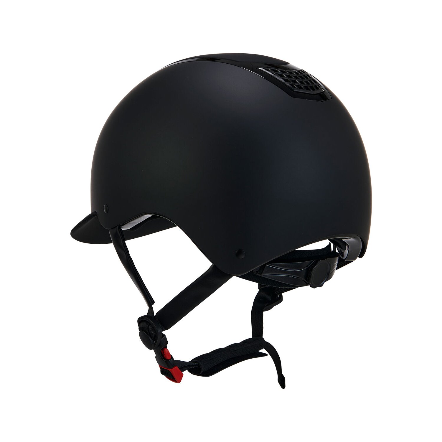 EQUESTRO Reithelm Eclipse Plain Matt  - black/black