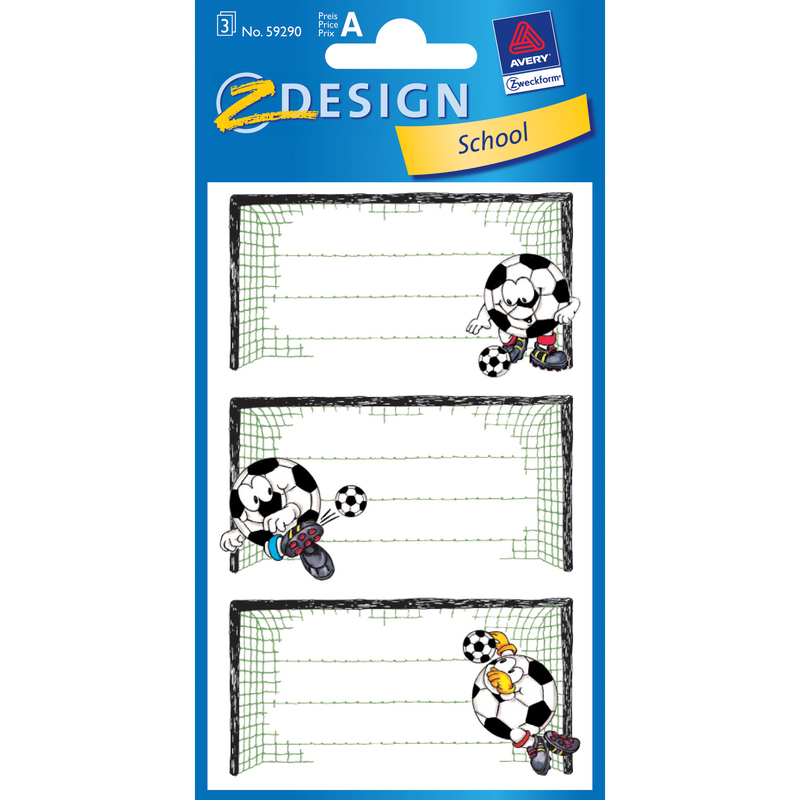 Z-Design Buchetiketten School, Fussball