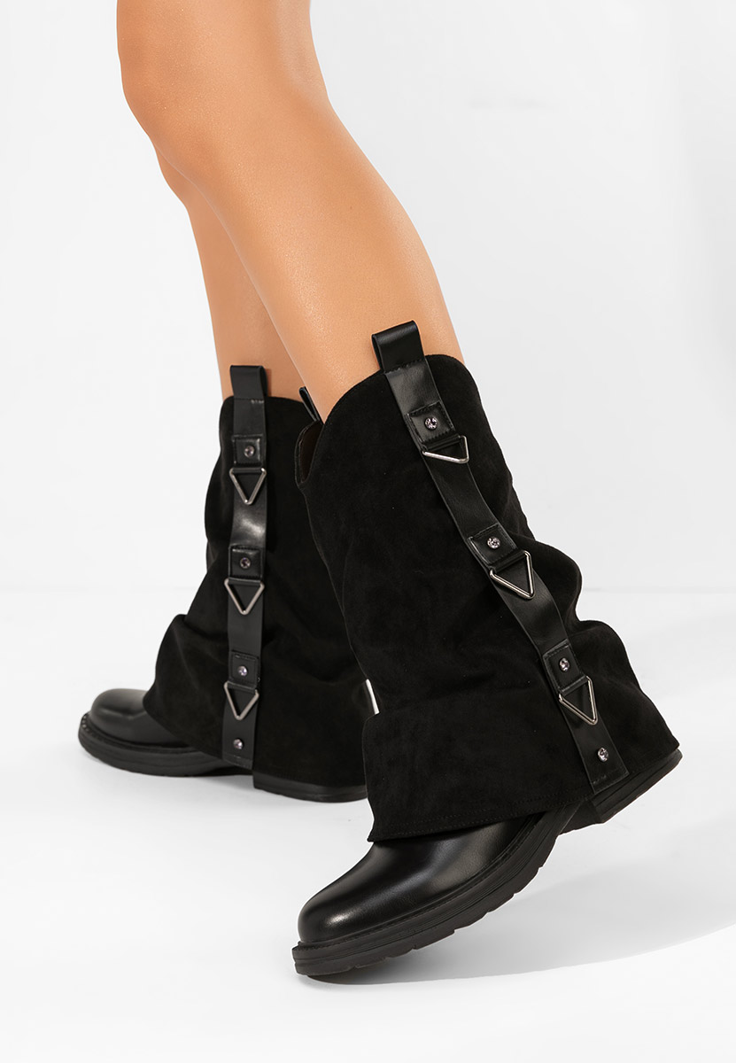 Bottes courtes femme noires Ismoria