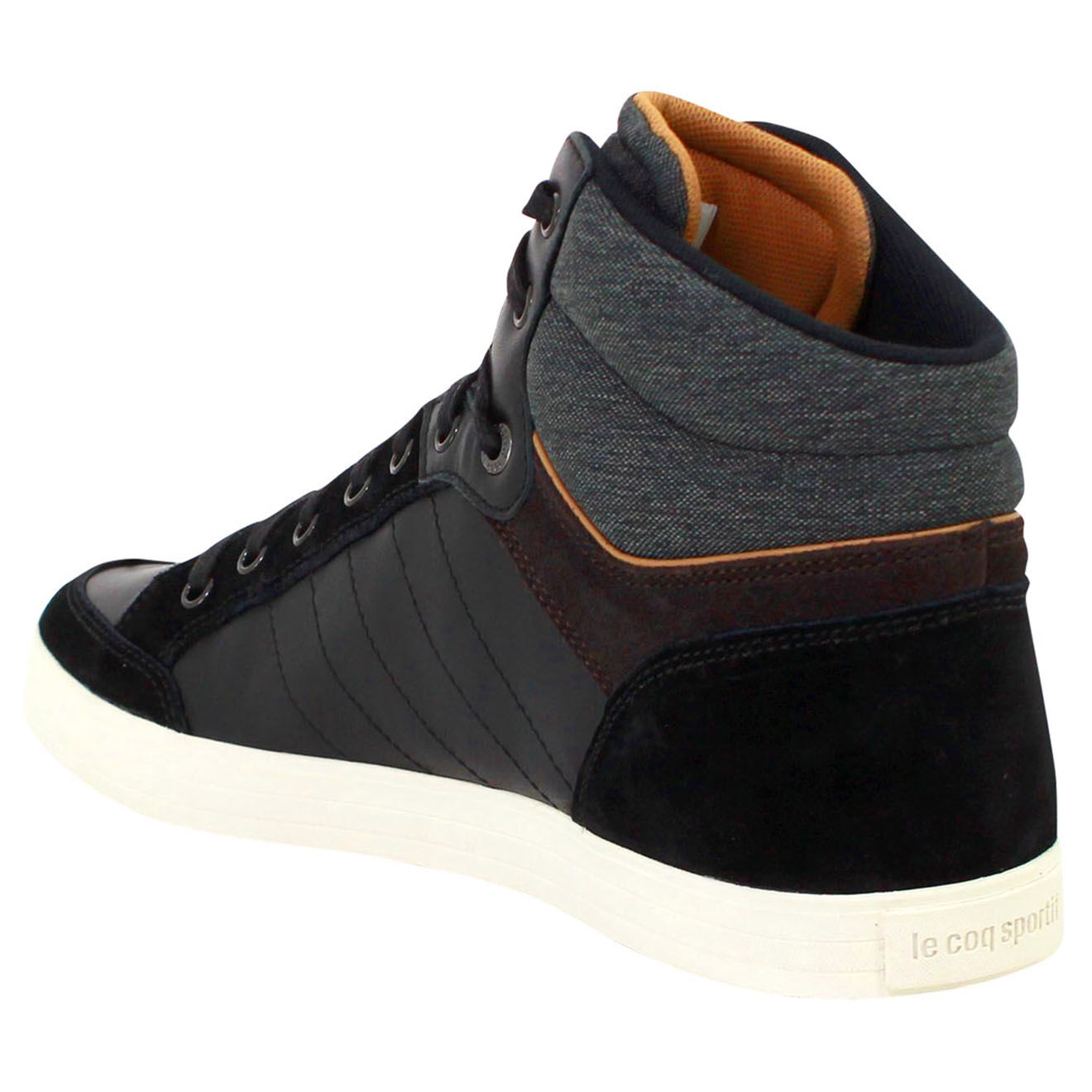 Le Coq Sportif Baskets  en Velours de Cuir & Textile Portalet noir/gris