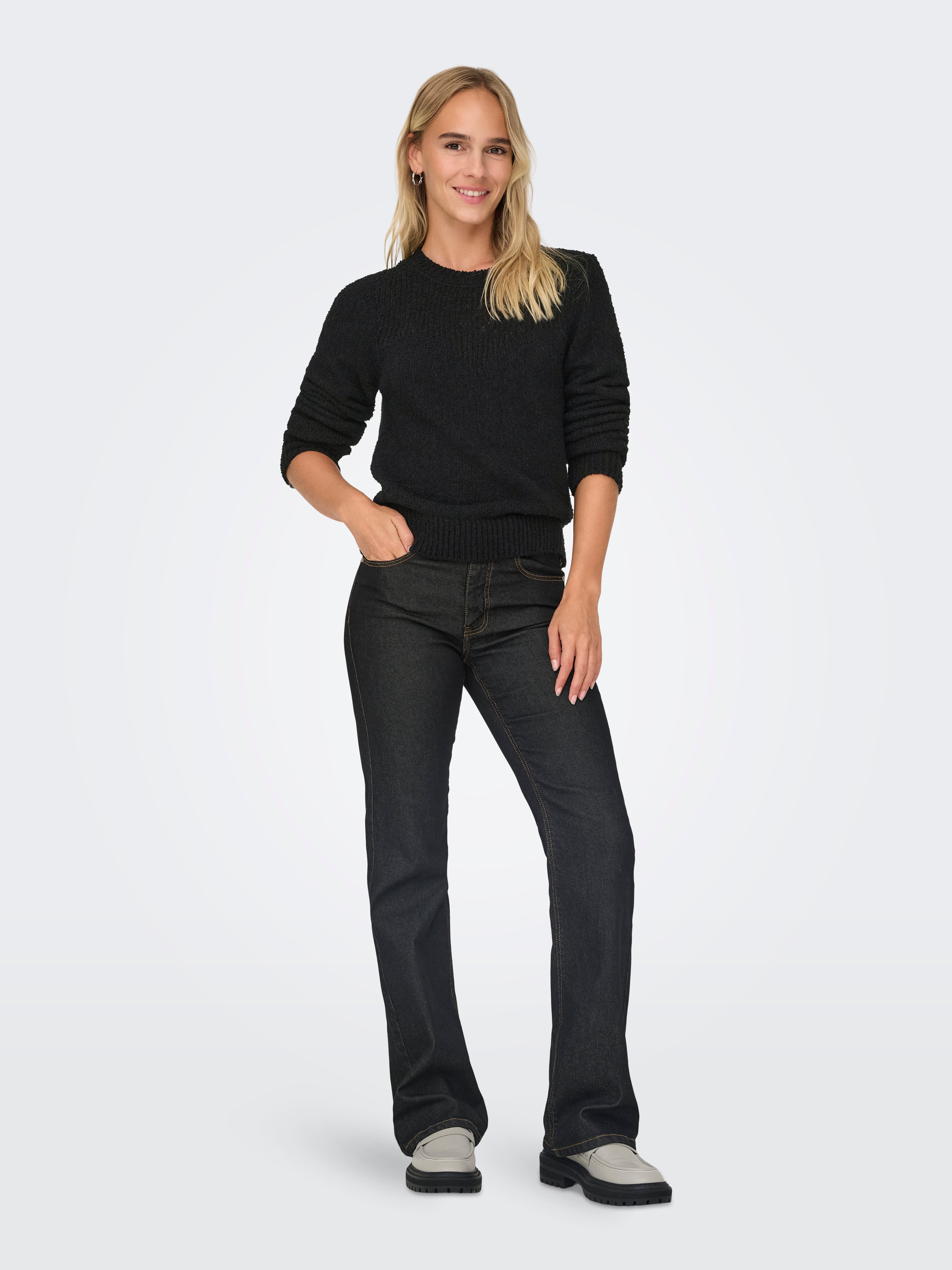 ONLEMIRA Strickpullover Black