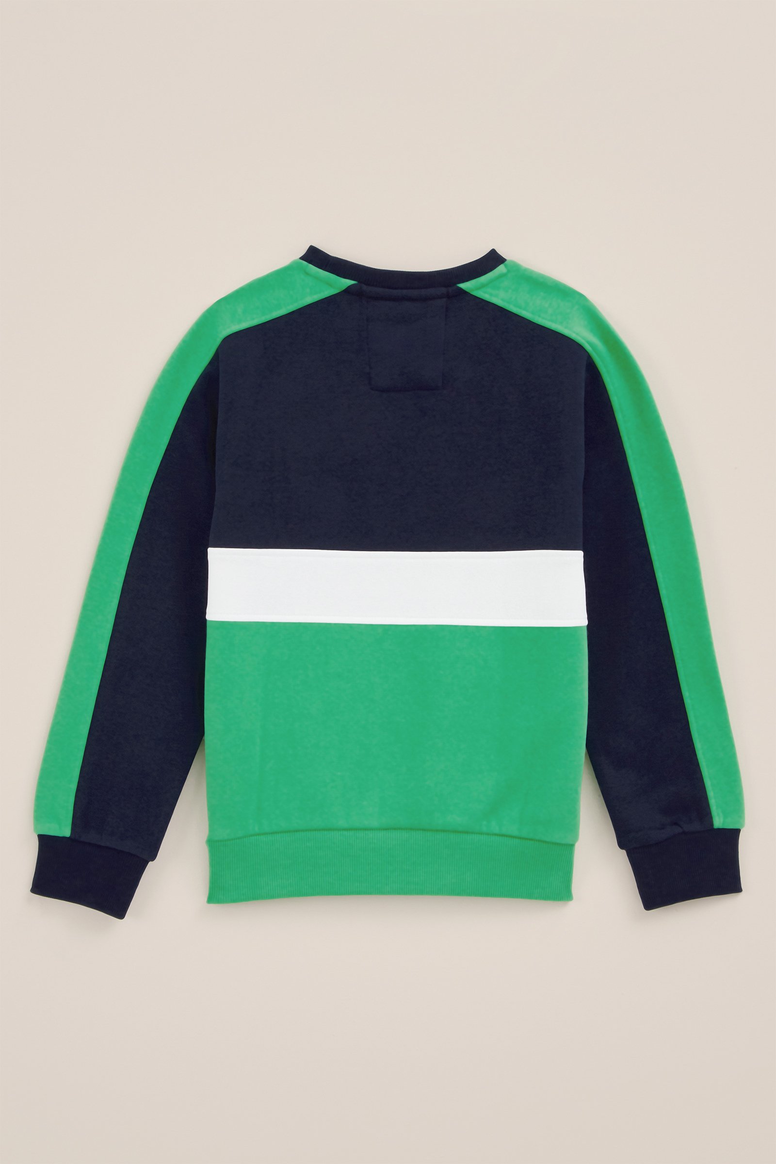 Jongens trui met colourblock Bad Boys Groen
