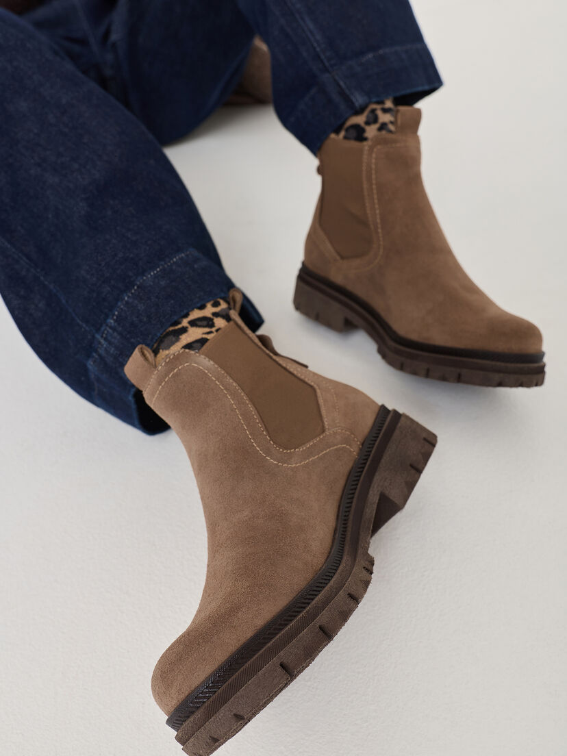 Leren Chelseaboot - bruin