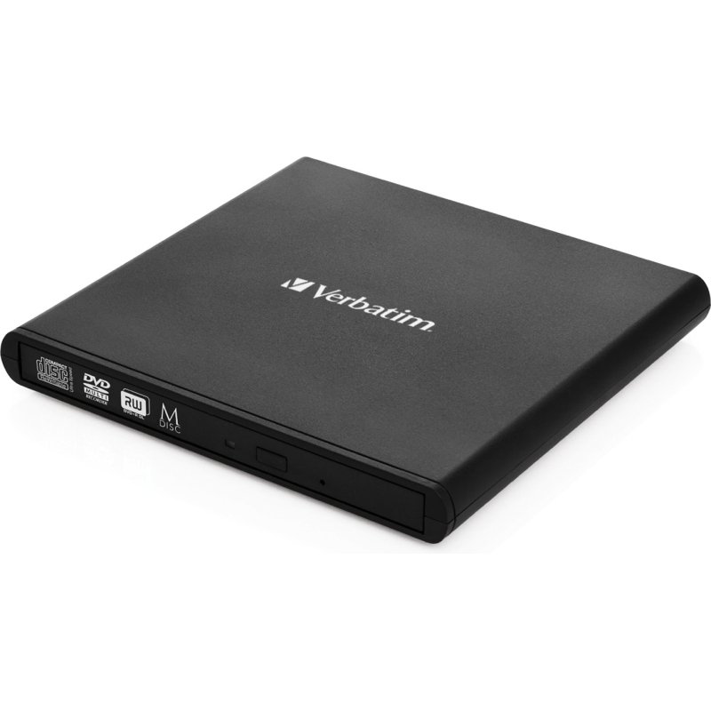 Verbatim Slimline CD/DVD lecteur de disques optiques DVD-RW Noir