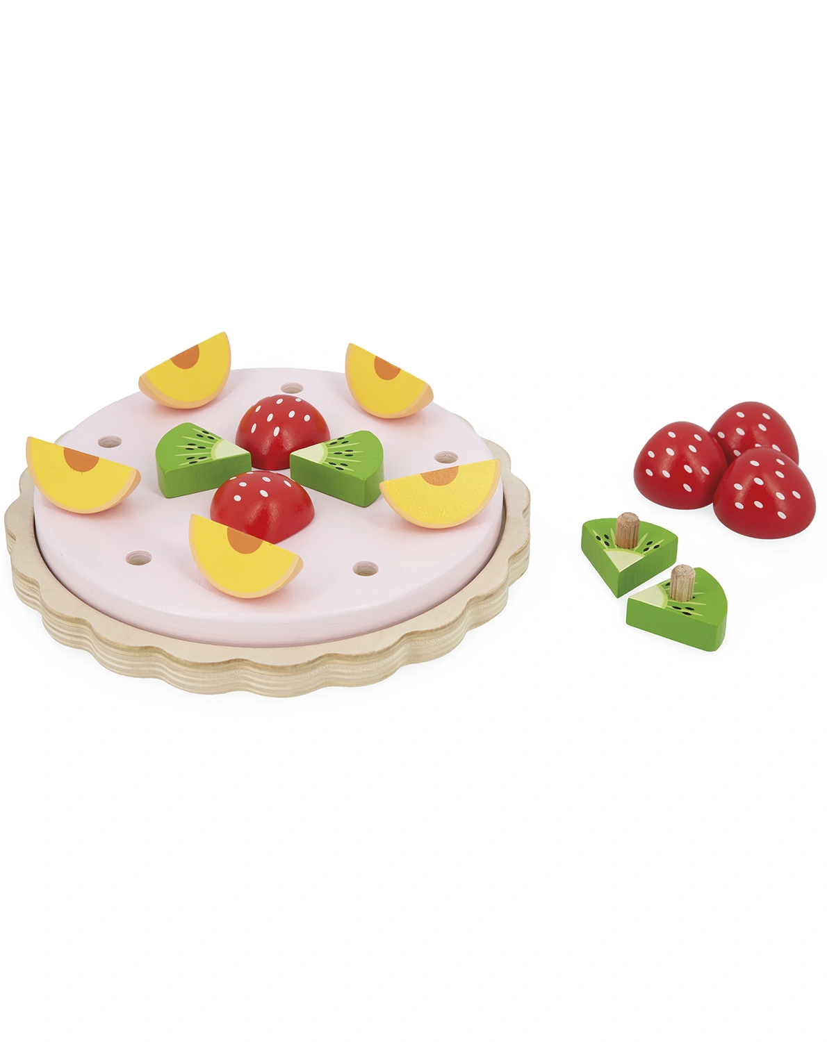 Spiel-Lebensmittel TWIST - OBSTTORTE aus Holz
