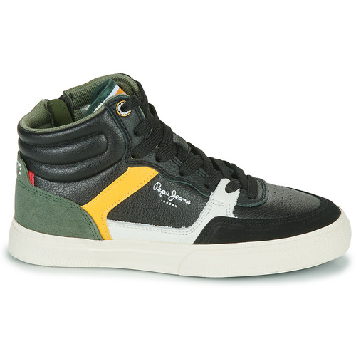 Pepe jeans - KENTON MASTER BOOT BOY - Noir / Jaune / Vert