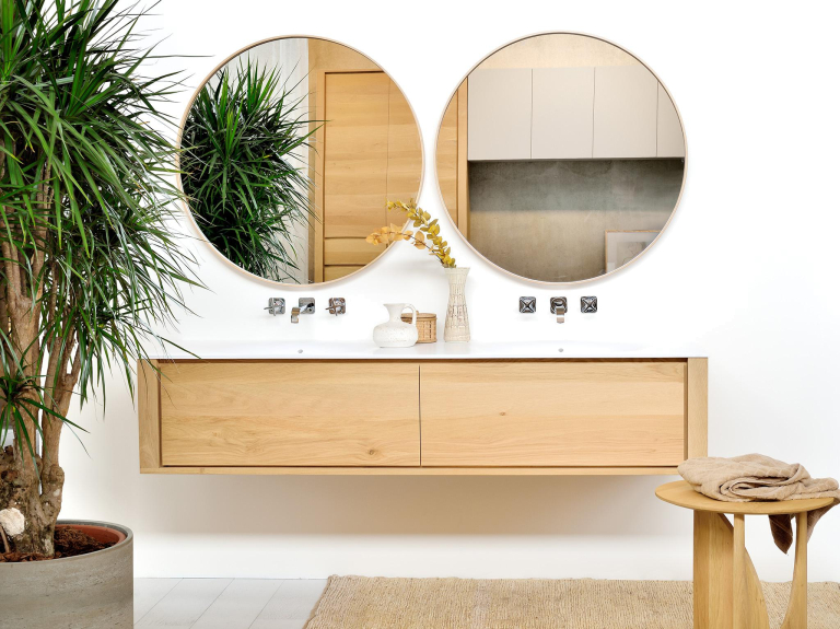Ethnicraft Clear Layers spiegel 121 naturel eiken