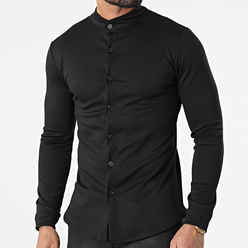 Chemise à Manches Longues Noir