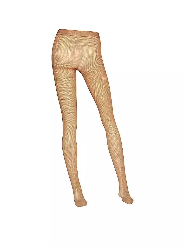 WOLFORD Netzstrumpfhose TWENTIES gobi hellbraun