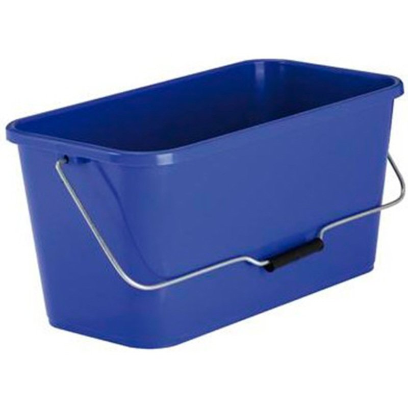 Seau coldis rectangulaire pour mouilleur vitre          polypropylene 413x220x201mm   12 l coloris