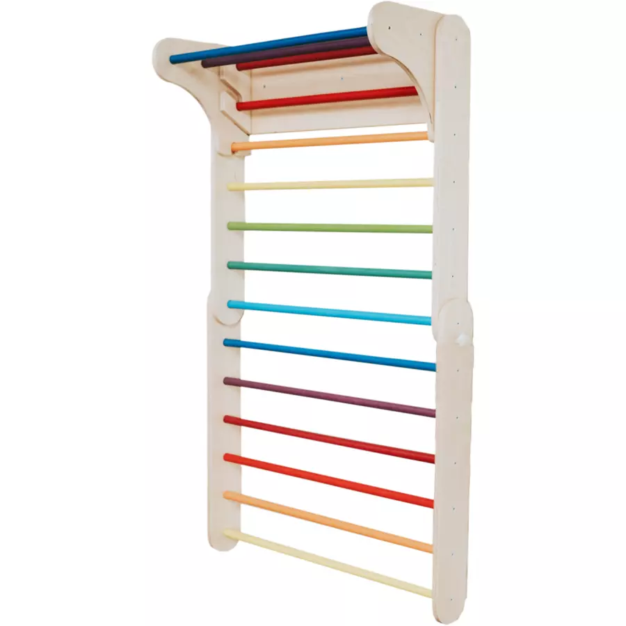 LEG & GO Kletterdreieck – Kletterwand 2in1, Regenbogen