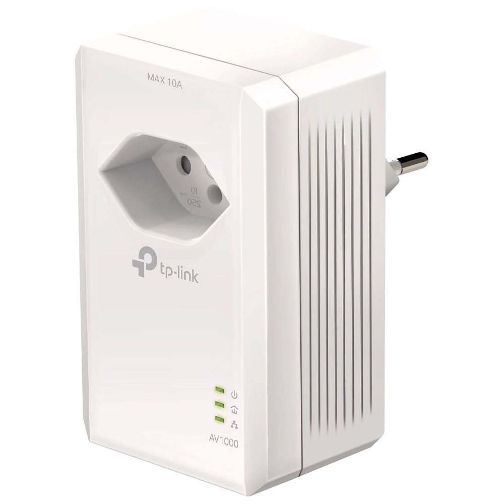 (1Gbit/s) AC1200 / AV1000 Gigabit WLAN DLAN Powerline Adapter Kit mit Steckdose (TL-PA7017P KIT (CH)) - Weiss