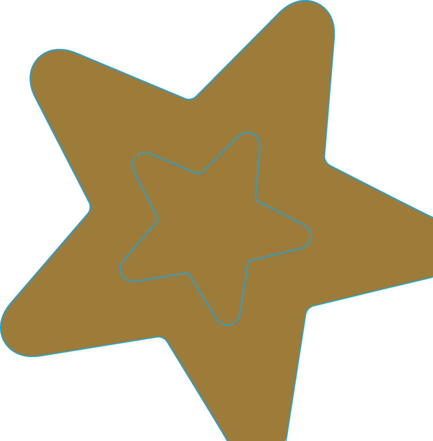 Paper + Design servet ster wit / goud 33 x 33 cm 20 stuks