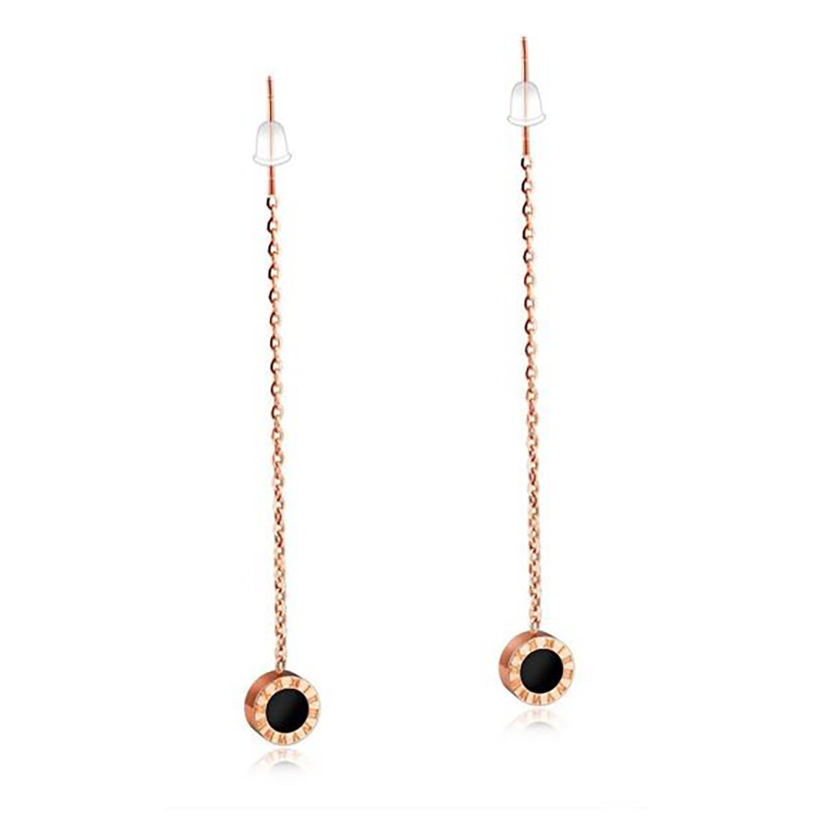 Boucles d'oreilles pendants cristal noir MALIA