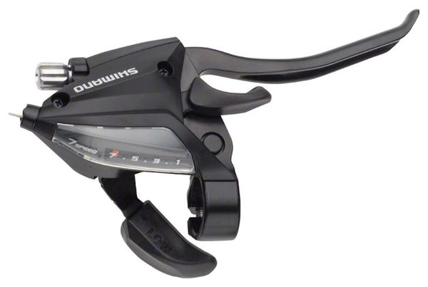 SHIMANO Shifter With Brake Lever 7 Vitesses St-Ef500-4 (Front Right) 4 Fingers - Noir