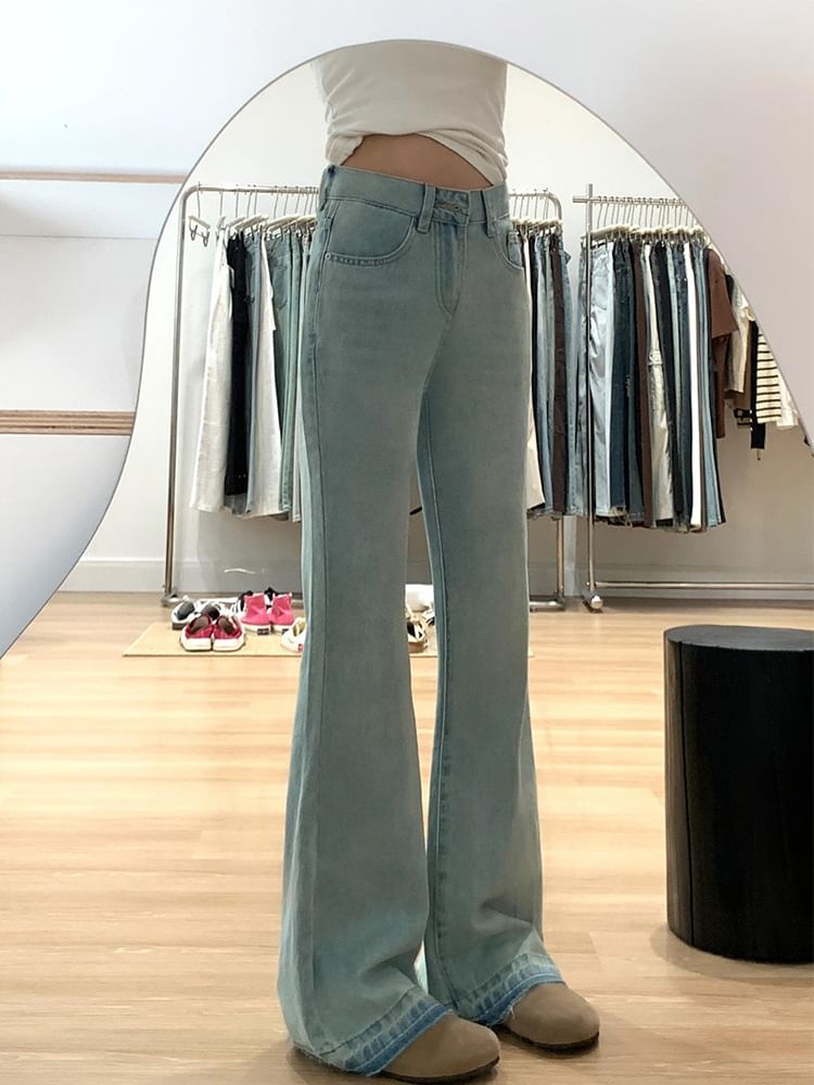 Hanji - Lage flared jeans