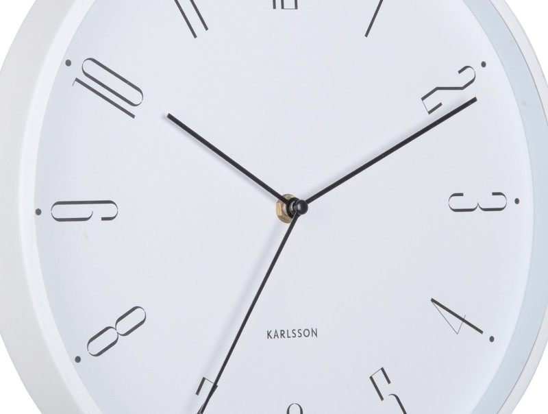 Wall Clock Regal Numbers KA5988RD Blush red