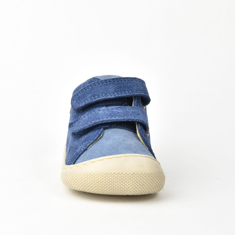 Naturino Naturino Barefoot Amur Velcros Suede Celeste Azure
