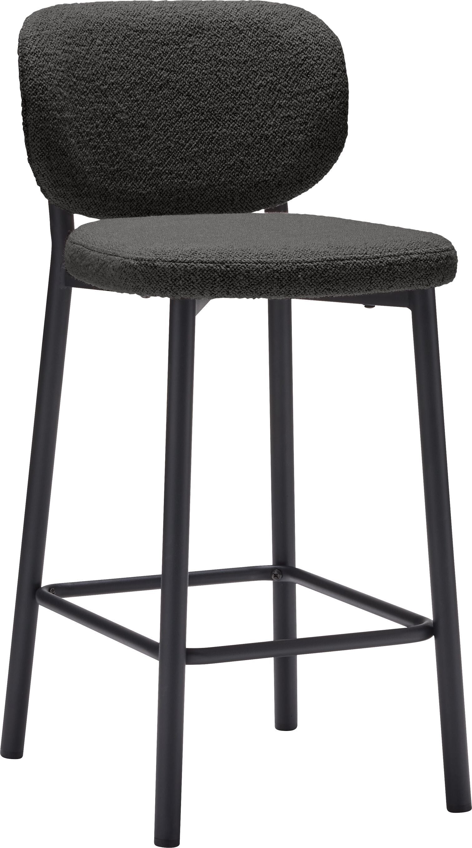 NIVES Barhocker - Anthrazit / B: 42.0 cm x T: 50.5 cm x H: 93.0 cm