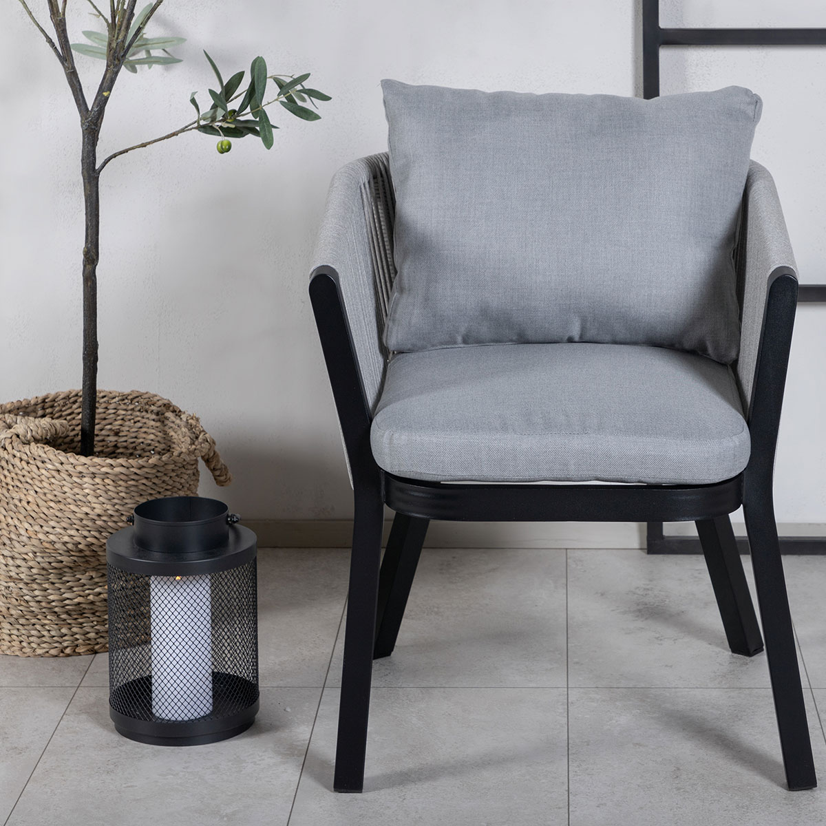 Tuinstoel Elly - set van 2 Zwart