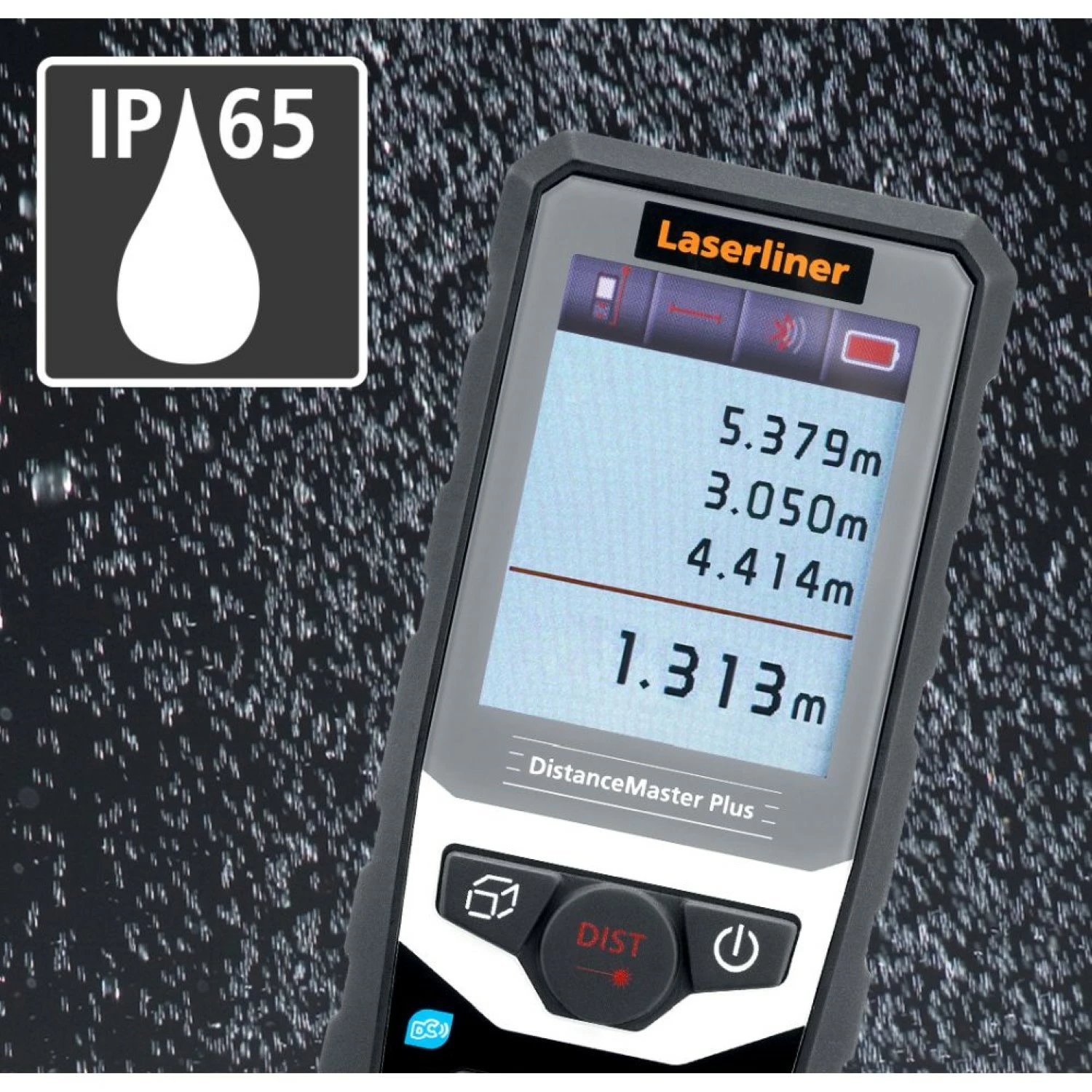 Laserliner DistanceMaster Plus 100 Afstandsmeter - 100m - Bluetooth - IP65